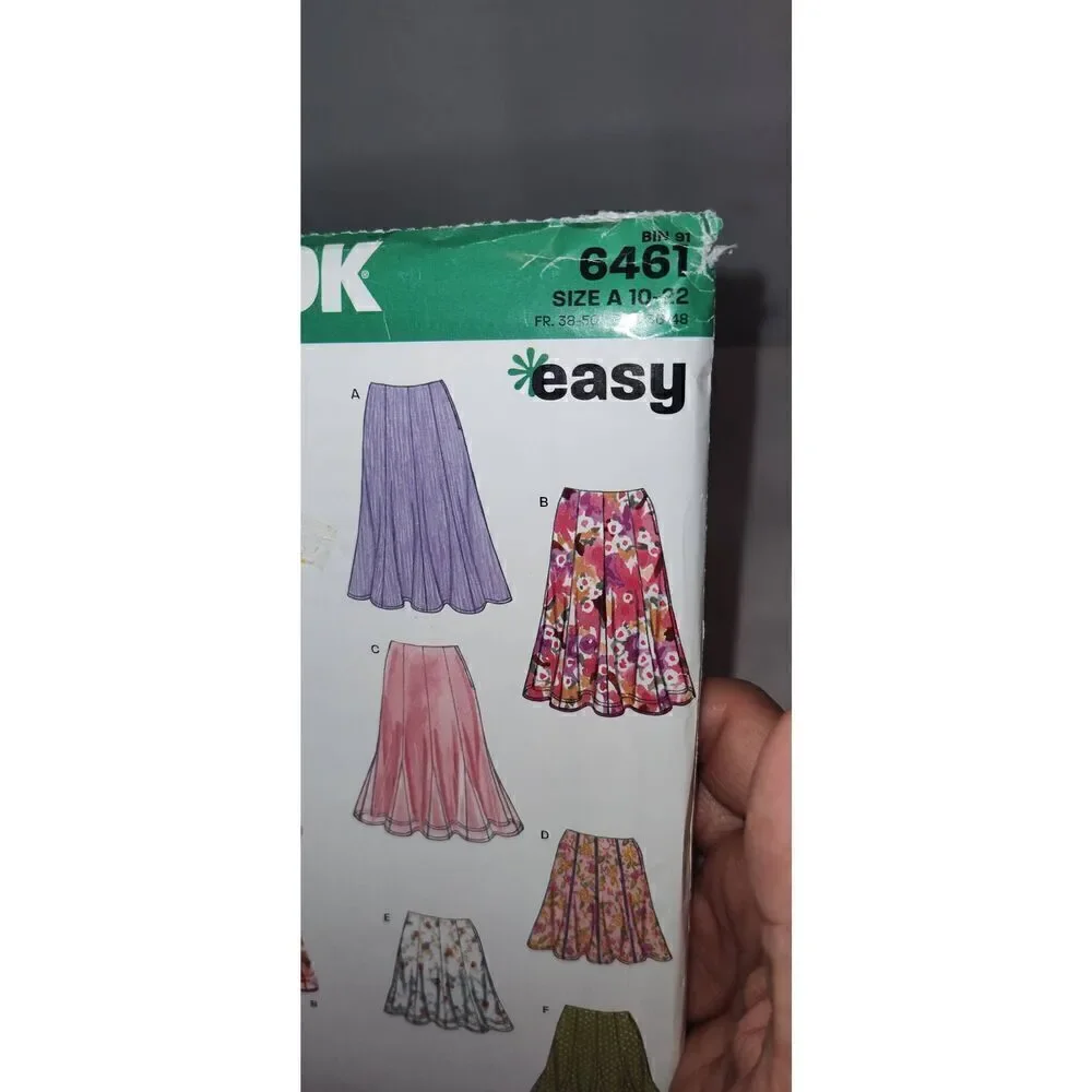 Lot of 3 Simplicity Patterns -#6461, #6470 & #6463 Size A (8-18) NEW LOOK uncut
